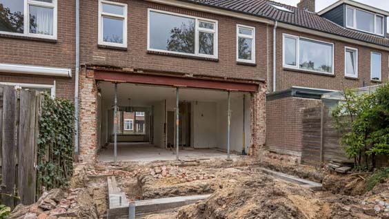 Plaatsen van een aanbouw in de omgeving van nieuwkoop