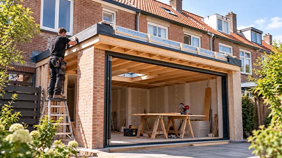 Totaal verbouwing in combinatie met een aanbouw in alphen aan den rijn
